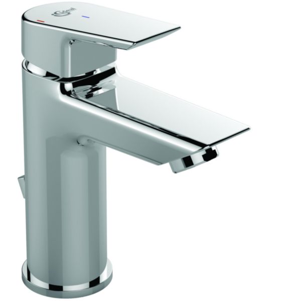 Mitigeur lavabo TESI poignée large, C3, avec vidage