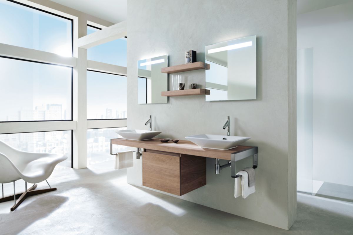 Meuble salle de bain PARALLEL chêne Quebec 180 cm | Envie de salle ... Meuble salle de bain PARALLEL chêne Quebec 180 cm | Envie de salle ...