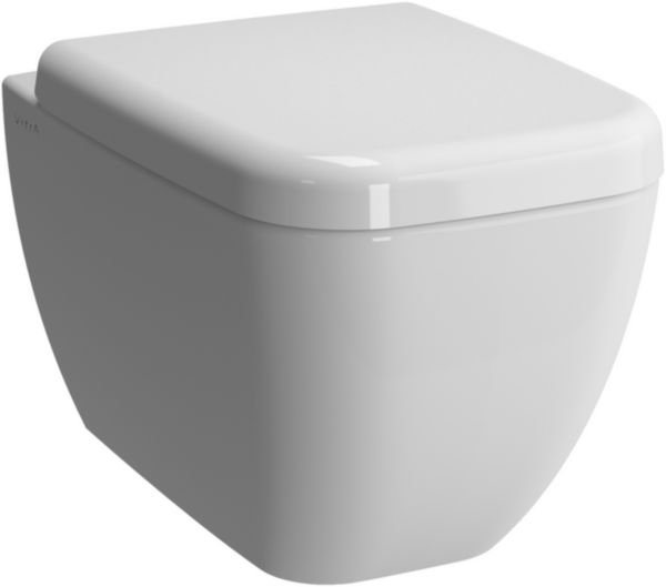 WC suspendu DAILYC sans bride, abattant recouvrant, frein de chute