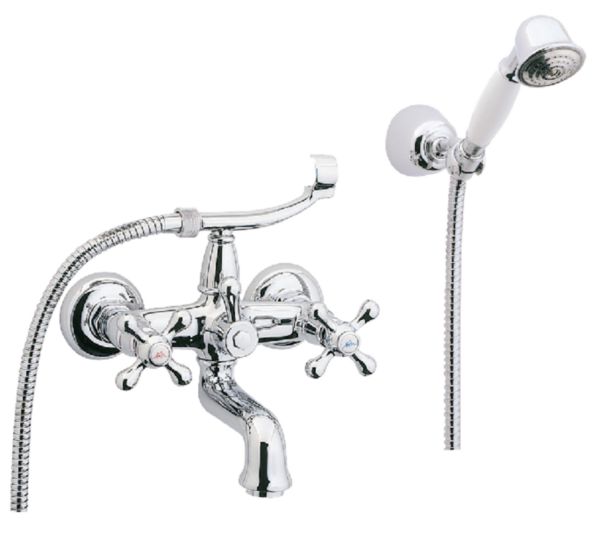 Mélangeur bain-douche ANTICA avec flexible et douchette