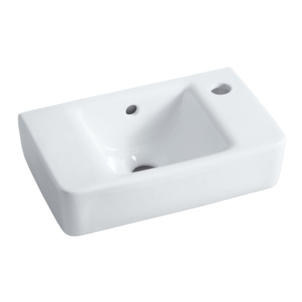 Lave-mains PRIMA STYLE 40x25cm, 1 trou percé à droite