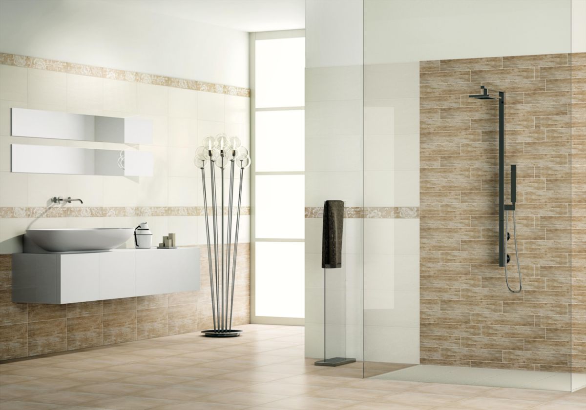 Carrelage mural intérieur faïence Euphoria legno - 25x45 cm