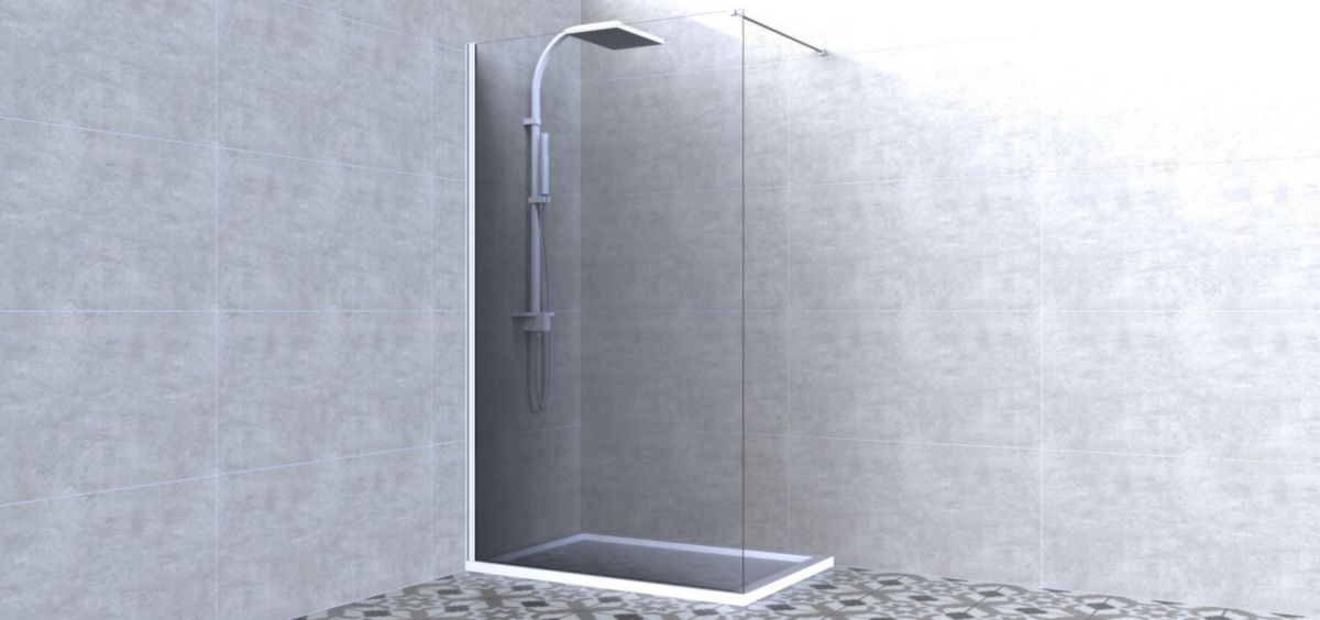 Douche ouverte DOMINO WALK, L120 cm