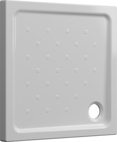 Receveur à poser SEDUCTA 2 Extraplat 80X80 Blanc