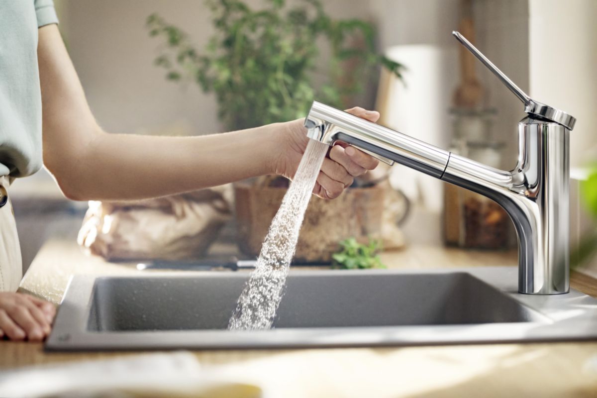 HANSGROHE Mitigeur de cuisine 150 avec douchette extractible 2 jets