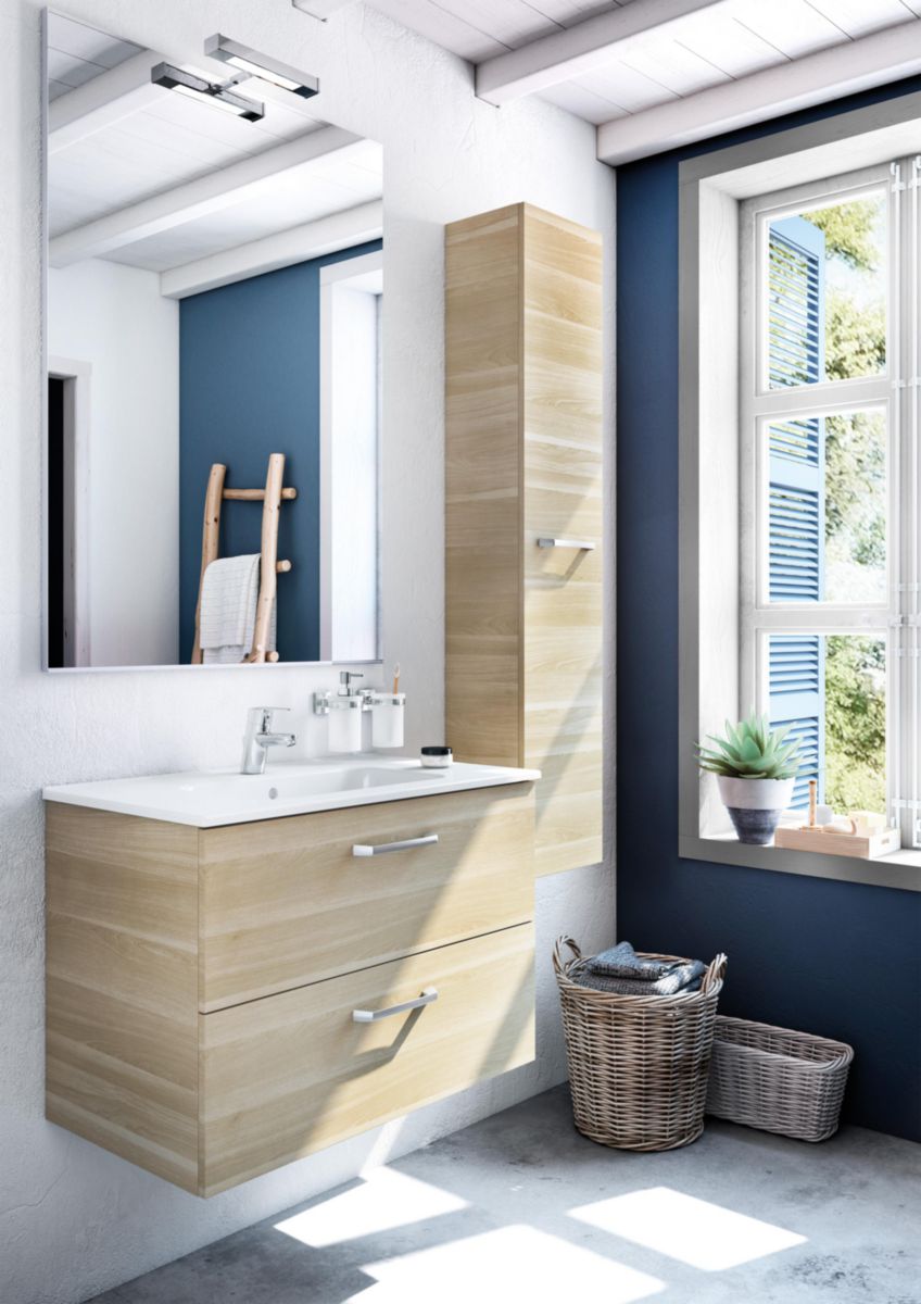 ROCA - Ensemble meuble ADELE Unik avec tiroirs 800 mm bouleau R?�f. A851258422 | Cedeo