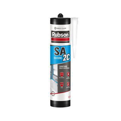 Mastic sanitaire Rubson SA2 couleur gris clair tous supports 280 ml Réf. 2610407