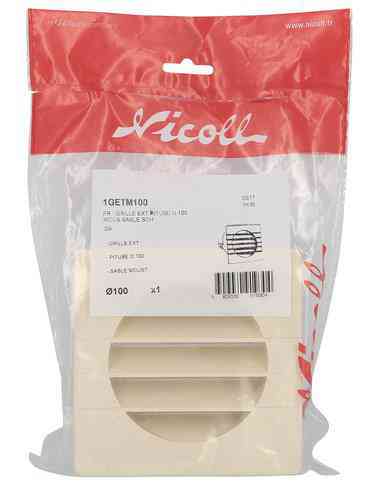 Conduits D'aération Coque 100 Mm/10,2 Cm Mur/plafond Grille