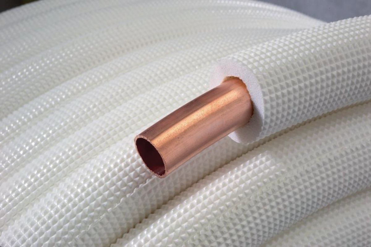 Liaison frigorifique isolée simple M1 1/2" épaisseur isolant 10 mm longueur 30 m  réf.2821028083855