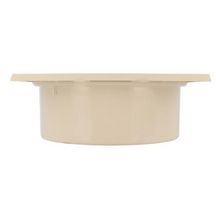 Siphon de cour 25x25 à emboîture incorporée sortie verticale diamètre 90/80/100mm sable SC891S