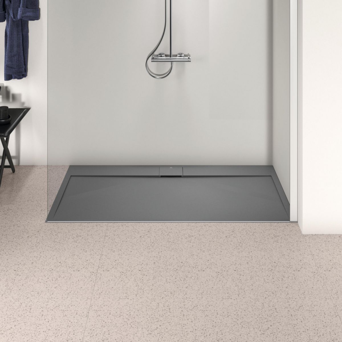 IDEAL STANDARD Receveur de douche Ultraflat S I.life en résine et