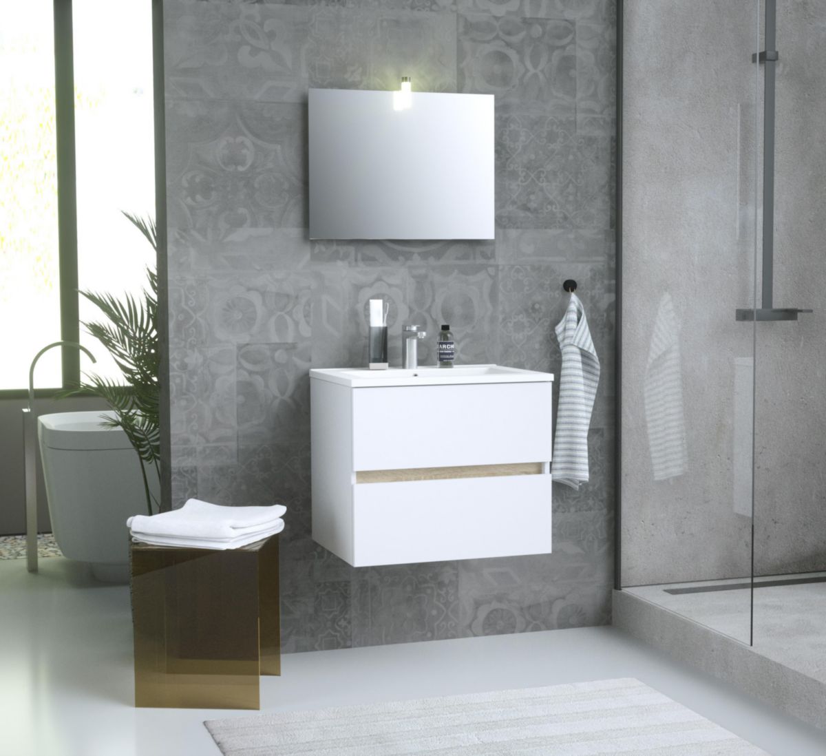 Meuble De Salle De Bain Sous Vasque Alterna Primeo KIT