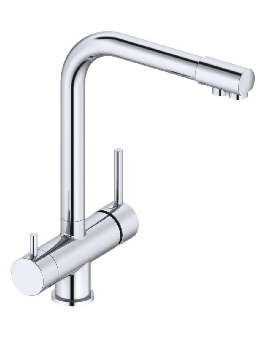 Mitigeur Évier 3 Voies Robinet Cuisine, Pour Les Filtres À Eau, Bec