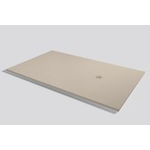 RECEVEUR DE DOUCHE BASE MIA SLATE 75 SAND (sand) (100X75). Bonde standard incluse.