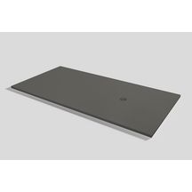 RECEVEUR DE DOUCHE BASE NUDE 80 GRIS LAVE (lava) (200X80). Bonde standard incluse.