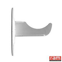 Support de radiateur rideau à visser axe longueur 105 mm blanc Réf. 137110
