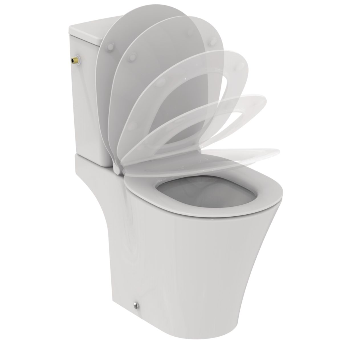 Ideal Standard Pack WC Connect cube sur pied - abattant recouvrant