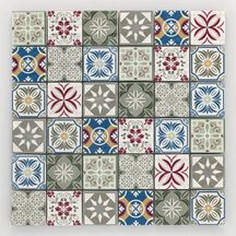 Pâte de verre Bärwolf Grafico multicolor mosaïque 29,8 x 29,8cm GL-20010