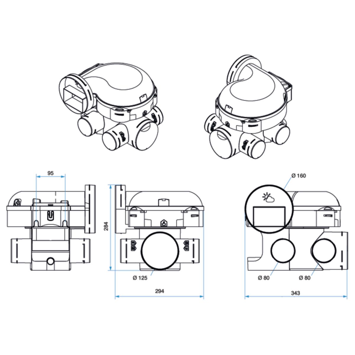 Kit VMC Aldes Groupe EasyHOME Auto ref 11026031
