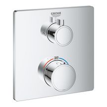 Mitigeur thermostatique douche 2 sorties avec inverseur Grohtherm Chromé 24079000