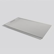 Receveur de douche Halo Zero 80 Marfil (120 X 80). Bonde  Standard Line. Grille Akron.  Découpe Sur-Mesure. réf : 53044617