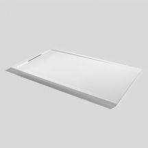Receveur de douche Halo Zero 100 Blanco (160 X 100). Bonde  Standard Line. Grille Akron.  Découpe Sur-Mesure. réf : 53044765