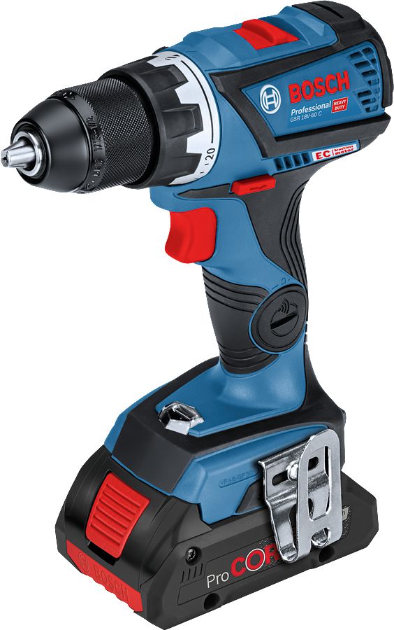 Perceuse visseuse GSR 18V-60 C 2x4,0Ah GAL 18V-40 CoMo L Réf. 06019G110C