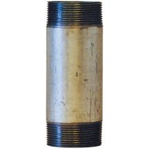 Mamelon 530 tube soudé filetage conique longueur 60mm galva D12x17 réf 530012060G