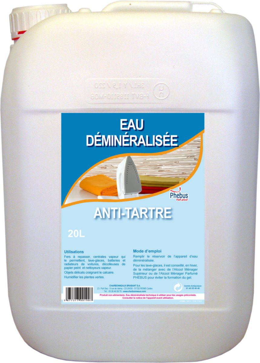 PHEBUS Eau déminéralisée 20 litres Phebus Cedeo