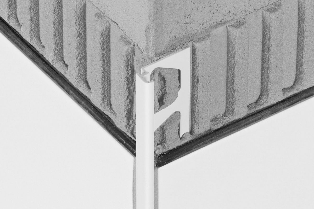 SCHLUTER SYSTEMS Profilé Jolly P blanc pur épaisseur 10mm longueur 2