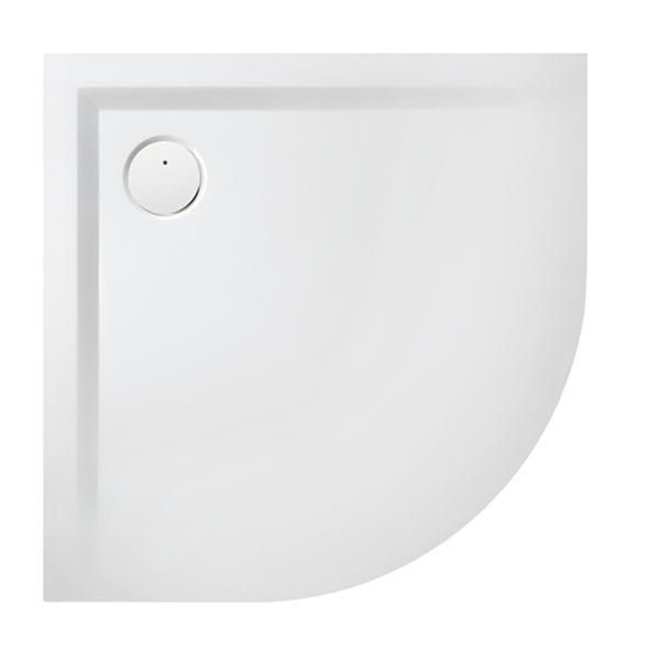 LEDA - Receveur quart de rond space minéral 100 x 100 blanc ...