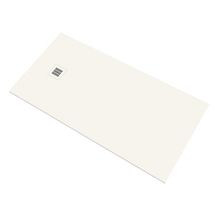Receveur de douche à poser ou à encastrer One Kromat finition Microtex 75x130 couleur: Bianco