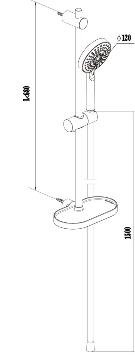 STEDMNY Syst/ème de Douche Ensemble de robinets de Douche en Laiton Antique Ensemble de/ / / Colonne de Douche en c/éramique et Porcelaine pivotant Bec de Baignoire pivotant Double Boutons M/élangeur Kit d