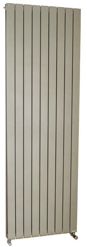 Radiateur eau chaude Acova Fassane vertical double, puissance 748W (dT50), hauteur 1600 mm, largeur 296 mm, 4 éléments, raccordement excentré par le bas, Aller/Retour réversible, appareil réversible Haut/Bas, Blanc RAL 9016 Réf. HXD-160-029