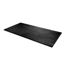 Blanc 80x120 min/éral style d/écontract/é Receveur de douche design grille lat/érale en acier inoxydable en marbre