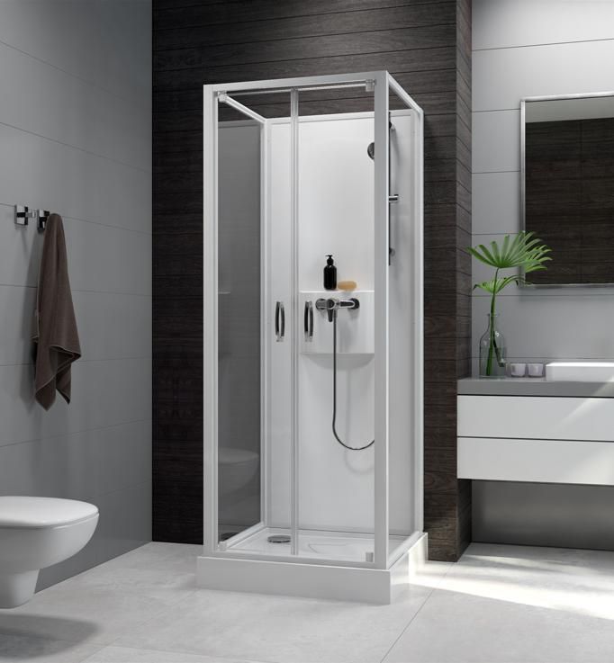 bod aardolie viering LEDA - Cabine de douche IZI BOX 2 battante milieu de mur 70 x 70 cm en verre transparent Réf. L11IZBBM070 | Cedeo bod aardolie viering LEDA - Cabine de douche IZI BOX 2 battante milieu de mur 70 x 70 cm en verre transparent Réf. L11IZBBM070 | Cedeo