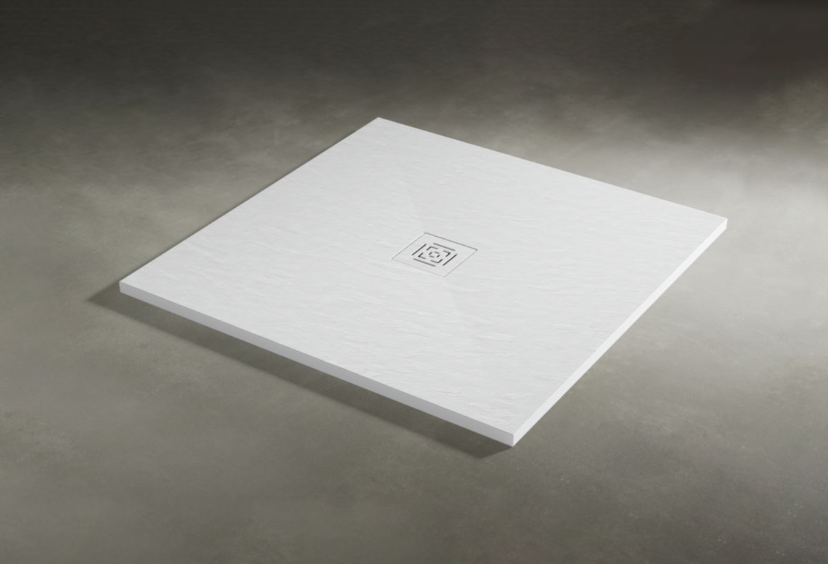 Receveur Alterna Daily'o 140 X 90 Cm Ardoise Blanc ALTERNA - Receveur Alterna Daily'O 90 x 90 cm ardoise blanc | Cedeo