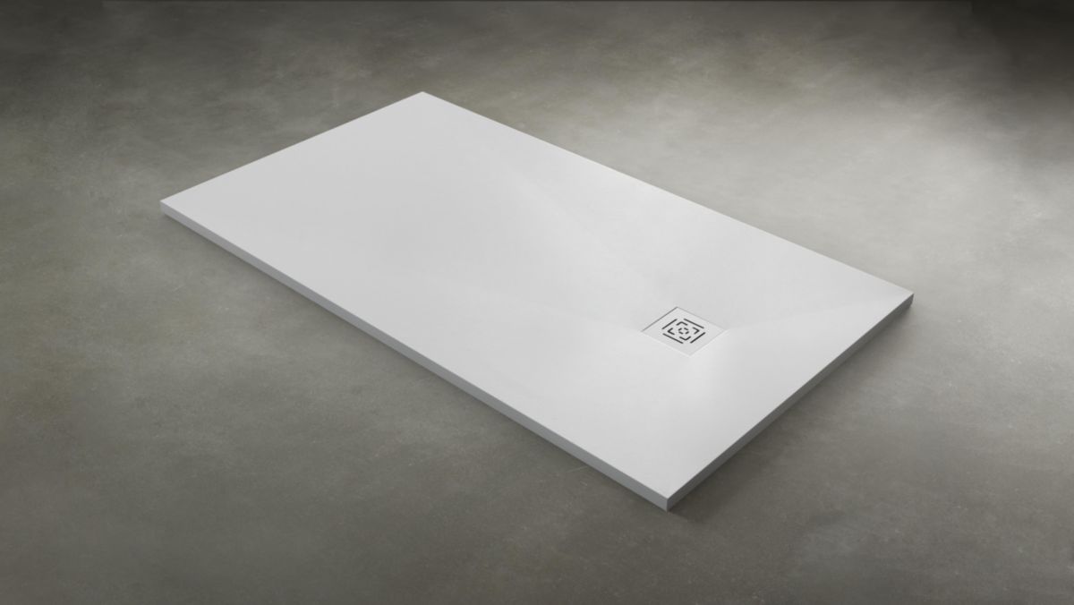 Receveur Alterna Daily'o 160 X 80 Cm Ardoise Blanc