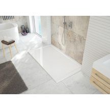 Paroi de douche TYXO quart rond coulissante 90 verre sérigraphié profilé argent brillant Réf. L13TX6QC913