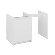 Meuble bas CLASSIK 120 cm 1 porte avec niche pour réfrigérateur 48 et 55 cm