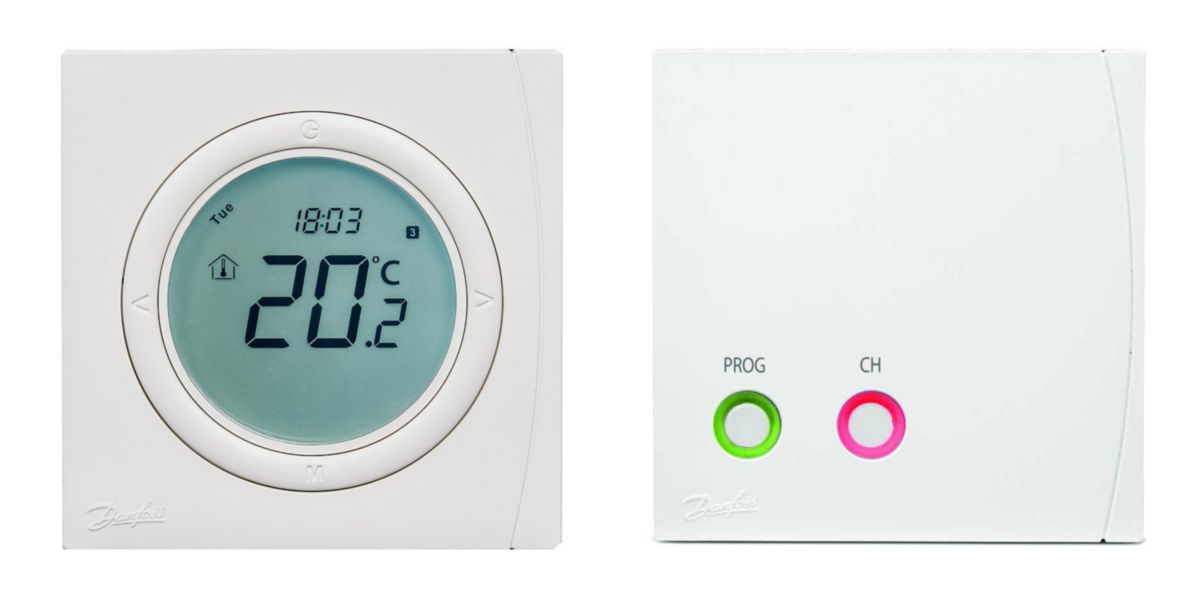 DANFOSS Thermostat d'ambiance programmable TP5001 5+2 j, radio