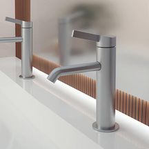 Mitigeur lavabo PIEGA regular avec vidage Up&Down inox réf. PA22028