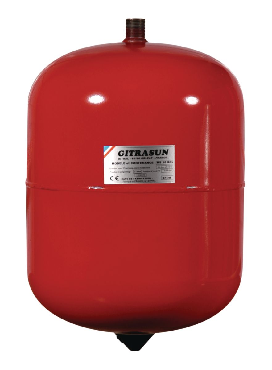 GITRAL Vase d'expansion à membrane 35 litres tarage 1,5 bars réf