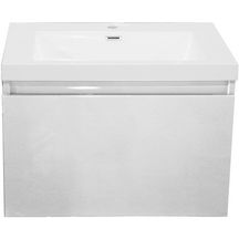 Meuble sous vasque Alterna Primeo 70 cm suspendu 2 tiroirs blanc