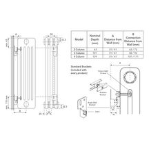 FINIMETAL - Radiateur colonne Teolys Horizontal Type D3, Hauteur 750mm ...