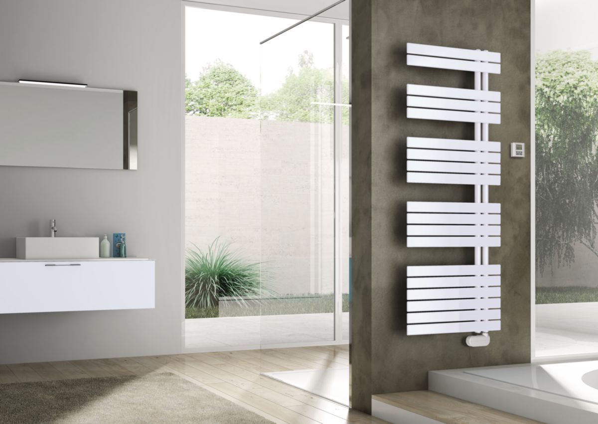 Sèche Serviette Alterna Concerto 2 Mode D emploi ALTERNA - Sèche-serviettes électrique Alterna Concerto asymétrique 1418 x  550 mm blanc 750 W | Cedeo