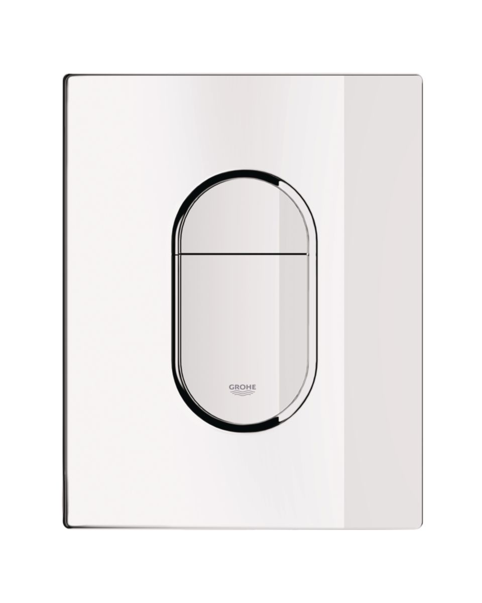 GROHE - Plaque de commande WC ARENA, double touche interrompable