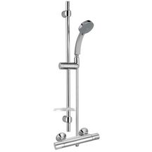 Mitigeur de douche JULY thermostatique avec barre de douche citrus chromé réf. E5493-CP