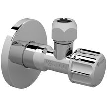 Robinet équerre chromé à potence 15x21 - 12x17 bicone 10 Réf. 1273049/Z0602