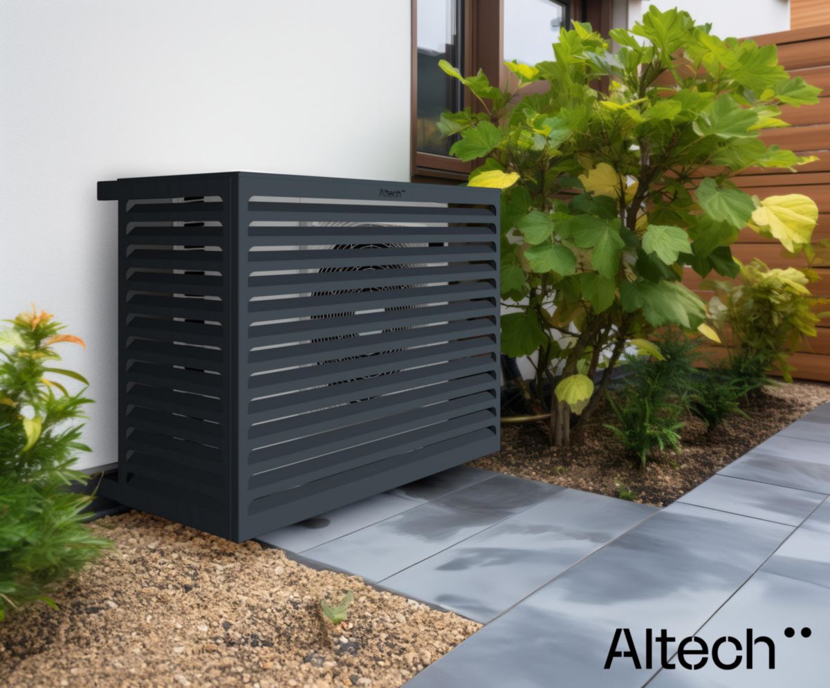 ALTECH - Cache climatisation ALTECH 90x70x50cm anthracite 7016 | Cedeo